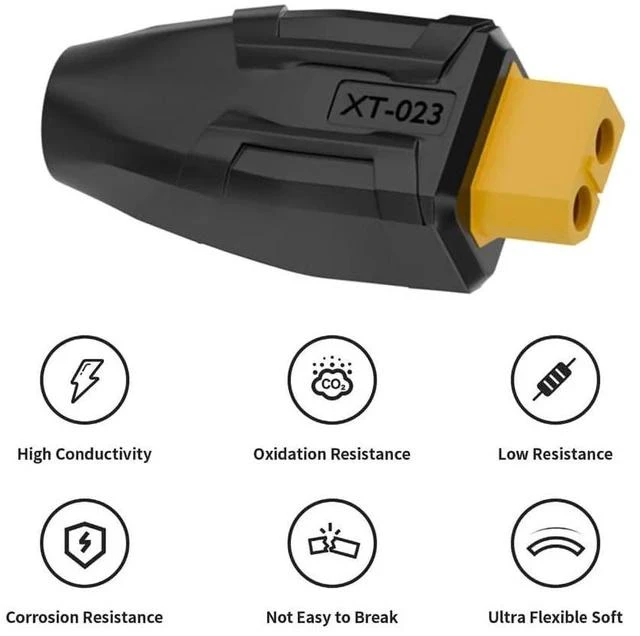 Alt view image 5 of 7 - xiwai XT60 Power Connector Female SC100 Protocol to DC 5.5x2.5mm Female Plug Fast Charging Adapter for RC Lipo Battery Quadcopter Multicopter Aeromodelling