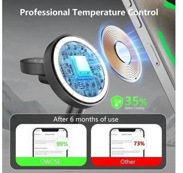 Alt view image 3 of 7 - 2025 3 in 1 Charging Station for iPhone AirPods Watch with Mag-Safe Charger Wireless Charger Stand for iPhone 17 16 15 14 13 12 Series AirPods iWatch Series - Gifts for Wife & Husband