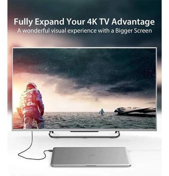 Alt view image 3 of 7 - USB to HDMI Adapter Cable 6.6FT USB to HDMI Cable Male to Male Full 1080P HD Display Cable Audio Video Converter Cord for PC/Laptop to Monitor/HDTV/Projector Supports Windows 7/8/10 Mac OS