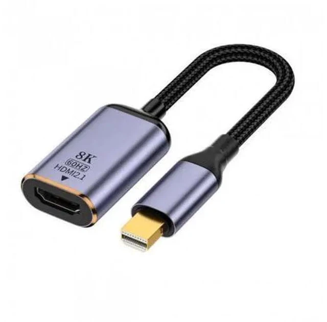 Main image of FVH CY DP-056-MDP Mini DisplayPort 1.4 Source to HDMI 2.0 Display 8K 60hz UHD 4K MINI-DP to HDMI Female Monitor Adapter Cable