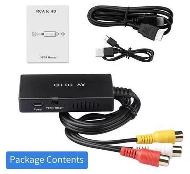 Alt view image 2 of 6 - 3RCA AV Signal to Digital 1080p HDMI, Ideal for Connecting NES/SNES to Modern Monitors RCA to HDM1