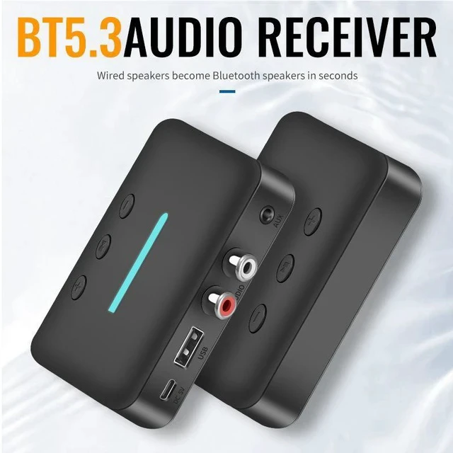 Alt view image 4 of 6 - Bluetooth 5.3 Audio Receiver with USB Drive Playback Wireless Adapter for Old Speakers / Home Stereo / Car Audio, 3.5mm AUX & RCA Output