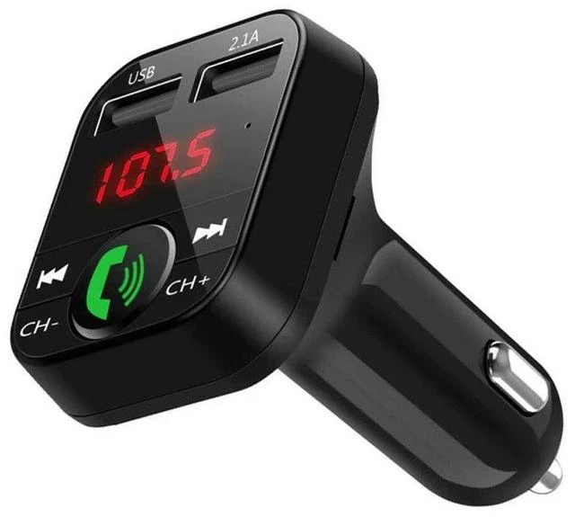Main image of B2 Car Bluetooth MP3 Player FM Transmitter, Hands-Free Calling, Dual USB Car Charger, Supports TF Card / U-Disk Music Playback