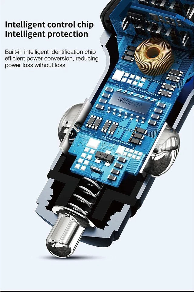 Alt view image 3 of 6 - C20 Car Bluetooth MP3 Player FM Transmitter, Hands-Free Calling, Quick Charge, USB/TF Card Playback