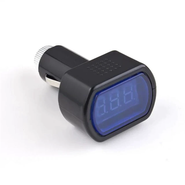 Alt view image 6 of 6 - Mini Digital Car Voltmeter LED Display Battery Monitor, Cigarette Lighter Plug-in Voltage Tester for Car/Boat/Motorcycle