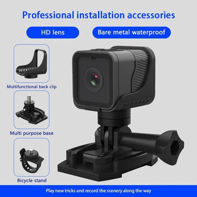 Alt view image 3 of 7 - Z03 Waterproof WiFi Action Camera Outdoor Sports Smart Cam, One-Touch Photo/Video Recording, HD, Wireless, Wearable, Portable