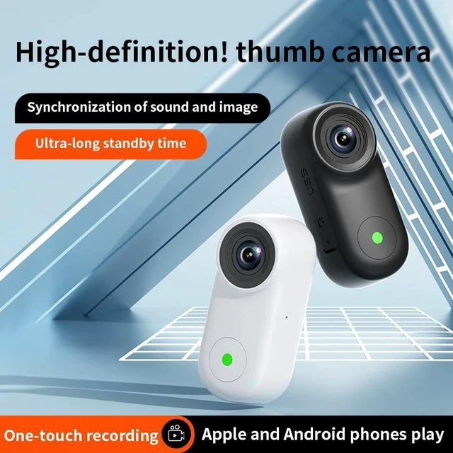 Alt view image 3 of 5 - 2K HD Magnetic Thumb Action Camera Mini Sports Camera for Motorcycle / Cycling / Outdoor / Pet, Dash Cam & Wearable Recorder - white