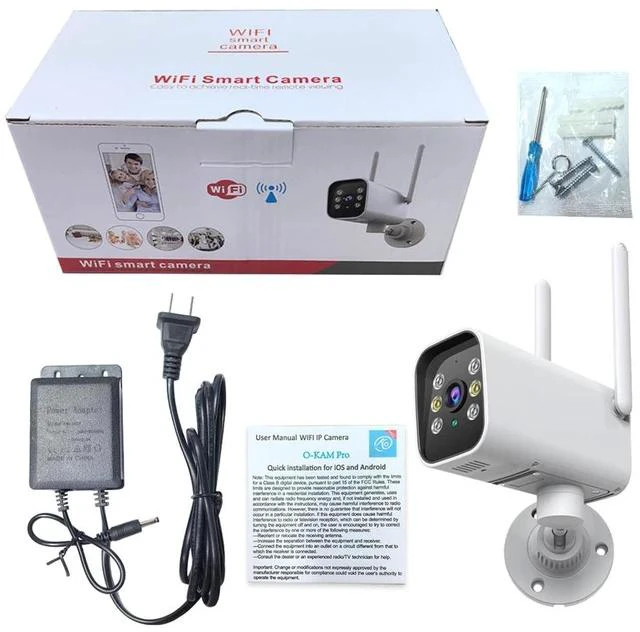 Alt view image 7 of 7 - K20 Full-Color Night Vision HD Security Camera Wireless WiFi Waterproof Bullet Camera, Indoor/Outdoor Remote Surveillance