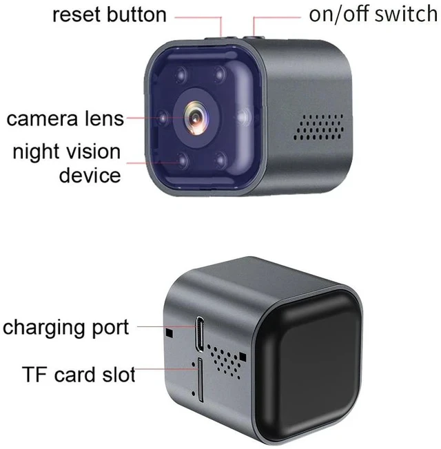 Alt view image 4 of 7 - AS03 HD 1080P Low-Power Security Camera Long Battery Life, Two-Way Audio, Remote Viewing, Mini Home Surveillance & Baby Monitor