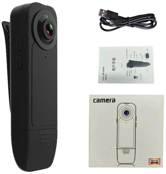 Alt view image 7 of 7 - A18 Clip-On Chest Camera Recorder 1080P HD Loop Recording, Ultra-Long Standby, Wearable Body Camera for Outdoor Sports / Work / Daily Use