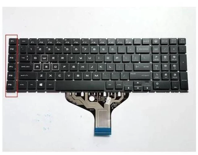 Alt view image 3 of 3 - New For Omen 17-cb0030nr 17-cb0090nr 17-cb0092nr US Keyboard RGB Backlit
