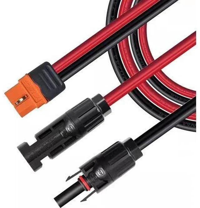 Main image of MC4 to XT60i Cable, 12AWG 5M(16.4FT) Solar Panel Adapter Wire, MC4 Male Female to XT60i-F Female Connector Extension Cord for Portable Power Station, Solar Generator, Off-Grid Solar System