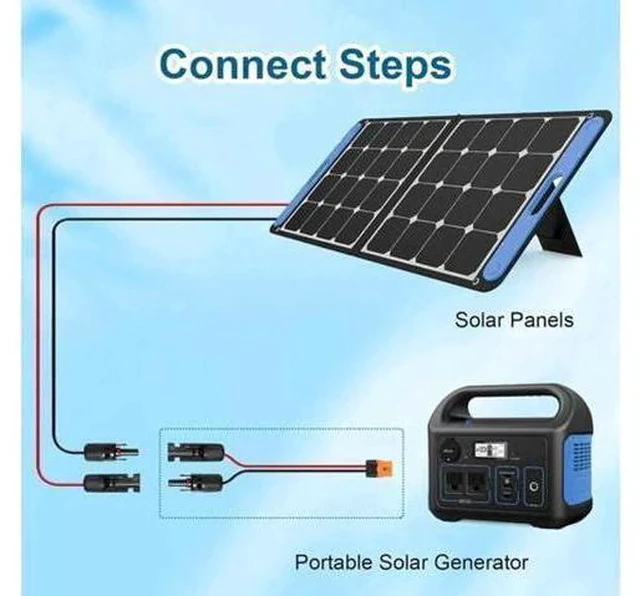 Alt view image 3 of 6 - MC4 to XT60i Cable, 12AWG 5M(16.4FT) Solar Panel Adapter Wire, MC4 Male Female to XT60i-F Female Connector Extension Cord for Portable Power Station, Solar Generator, Off-Grid Solar System