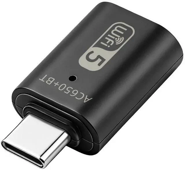 Main image of 650Mbps Type-C Dual-Band Wireless Adapter RTL8821CU, WiFi + Bluetooth 2-in-1, USB-C WiFi Dongle with BT Combo for Laptop / PC / Tablet