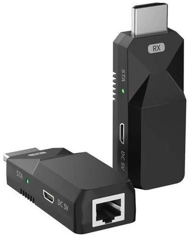Main image of 1080P HDMI Extender, Use Cat5e/6 Ethernet Cable Extend Audio and Video Signals up to 165 Feet with Lossless Transmission