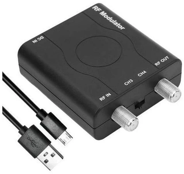 Main image of HDM61 HDMI to Coax Adapter, 1080P HDMI to RF Converter with NTSC Format Output CH3/CH4 Plug and Play RF Modulator for TV Antenna Signal