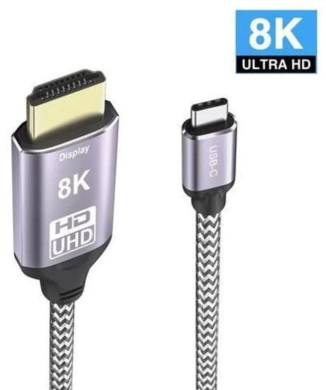 Main image of USB4 USB-C Type-C Source to HDTV 2.0 Display 8K UHD 4K DP to HDTV Male Monitor Cable Connector 1.8m 6ft