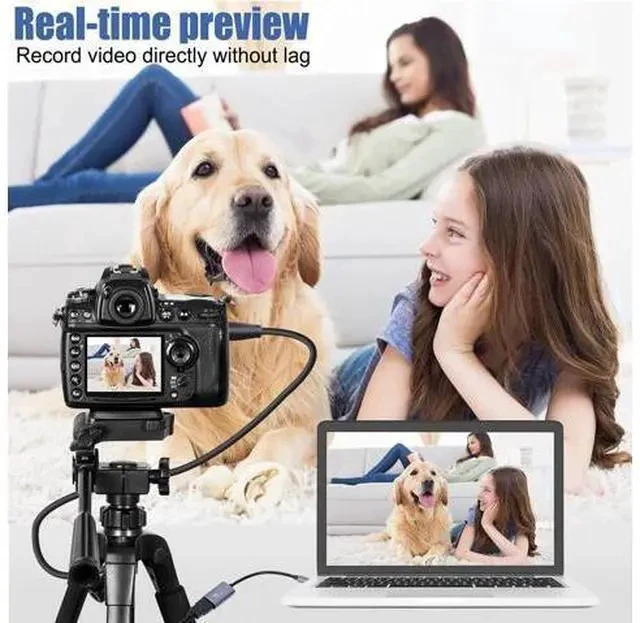 Alt view image 2 of 7 - Guermok Video Capture Card, USB3.0 HDMI to USB C Audio Capture Card, 4K 1080P 60FPS Capture with Type-C Adapter Devices for Gaming Live Streaming Video Recorder, for Windows Mac OS System OBS Zoom