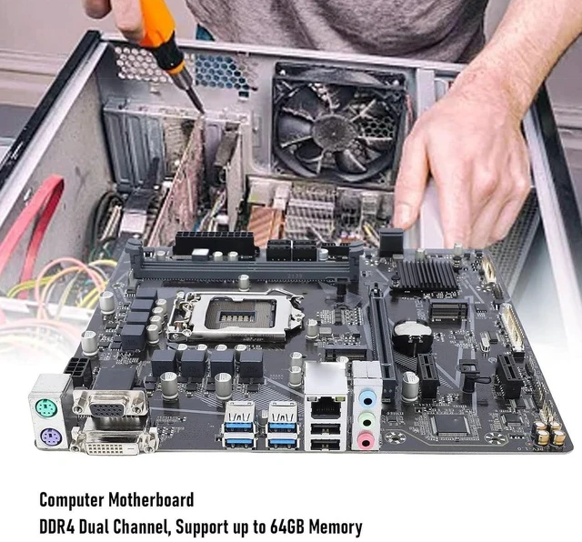 Alt view image 5 of 7 - Micro ATX Motherboard LGA1200 for 11th/10th Gen Core I9/i7/i5, B560 Chipset, PCIe 4.0 X16, Dual M.2 Slots, 6 Ports, DDR4 3200MHz, USB 3.2 Gen1