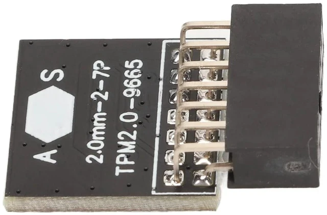 Alt view image 3 of 7 - TPM 2.0 Module Chip with 14 Pin Security Module for Motherboards,