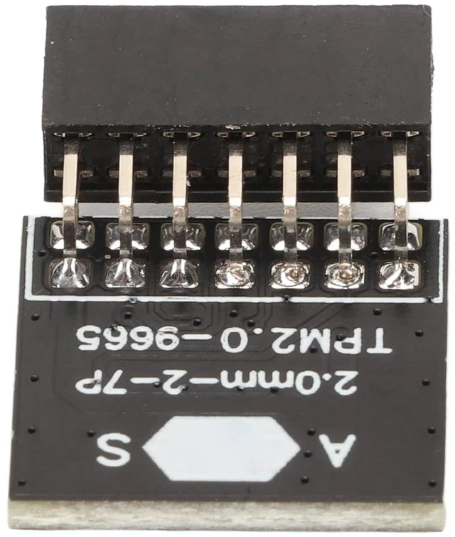 Alt view image 4 of 7 - TPM 2.0 Module Chip with 14 Pin Security Module for Motherboards,