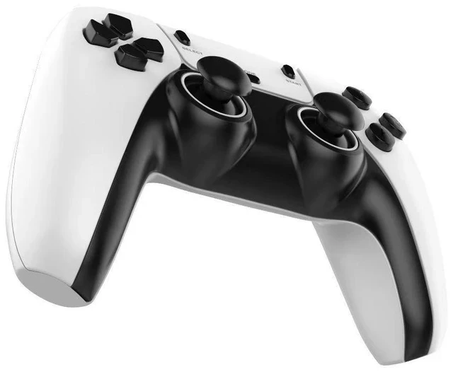 Alt view image 3 of 5 - M15 2.4G Wireless Dual Gamepad Set for PC / Android TV / PS3 2 Controllers + 1 USB Receiver, Dual Vibration, Plug-and-Play Retro Gaming Stick
