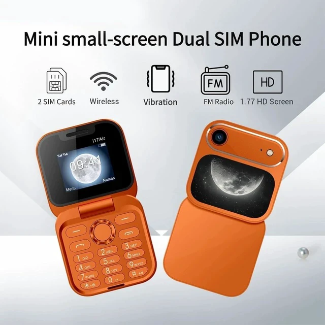 Alt view image 6 of 7 - Unlocked Flip Phone, Dual SIM GSM Mobile Phone with Bluetooth 4.0 3.5mm Jack, Large Buttons Loud Speaker One Touch Dialing, Seniors Travel Work (Orange)