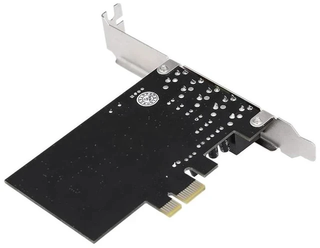 Alt view image 2 of 3 - PCIe Sound Card 5.1 Surround Internal Desktop PC Audio Card, PCI Express 8738 Chipset 6 Channel Stereo Sound Card with Color Coded Ports for Gaming Music Movies Windows 10 Compatible