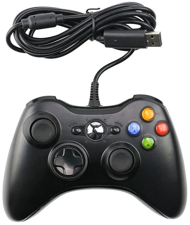 Alt view image 3 of 3 - 2.4G Wireless Game Controller for PC/Laptop Dual Vibration Feedback, Plug-and-Play, Ergonomic Design for Steam/Windows Gaming - black