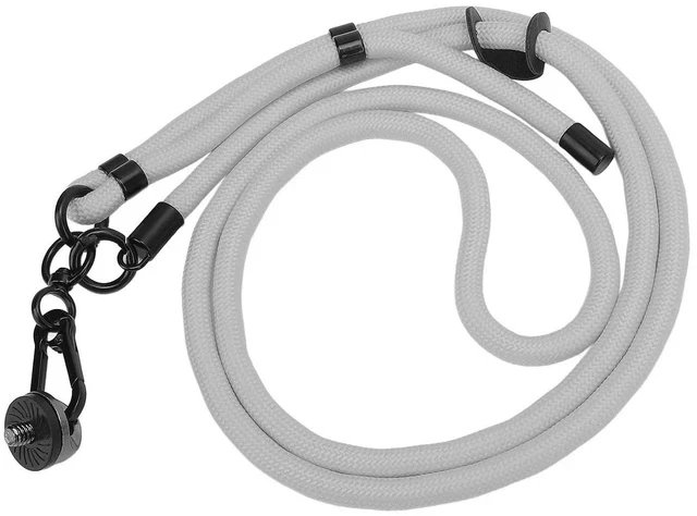 Alt view image 7 of 7 - Action Camera Lanyard for 3/Action 5/ONE X4, Adjustable Arrow Storage Case AntiLost Rope with 1/4" Thread & Cushion Pads (Grey)