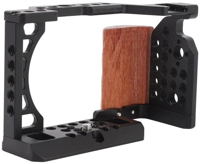 Alt view image 3 of 7 - Camera Cage, Aluminum Camera Cage Extension Frame Snug Fit for 6500