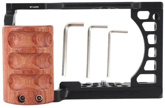 Alt view image 5 of 7 - Camera Cage, Aluminum Camera Cage Extension Frame Snug Fit for 6500