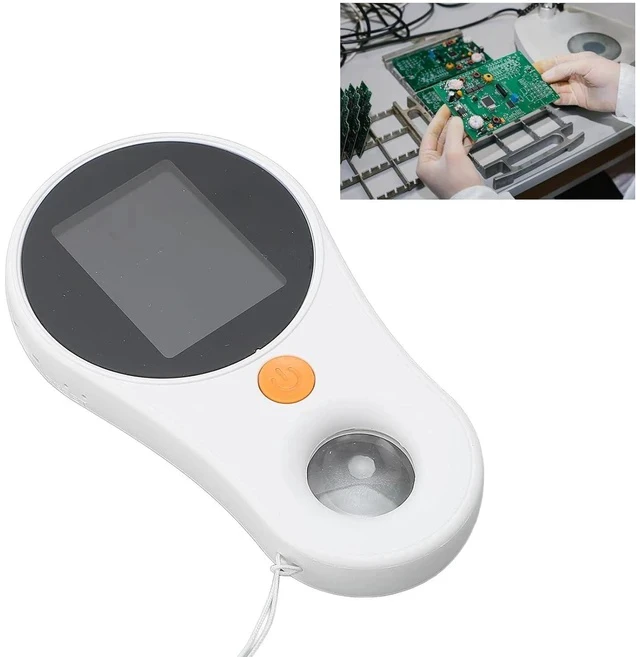 Alt view image 3 of 7 - Macro Digital Microscope Portable, Hand Held Digital Magnifying Glass with 2.0 inch Color Screen,500x Magnification,Built - in 8LEDs,2MP, 400mAh Rechargeable Battery, (White)