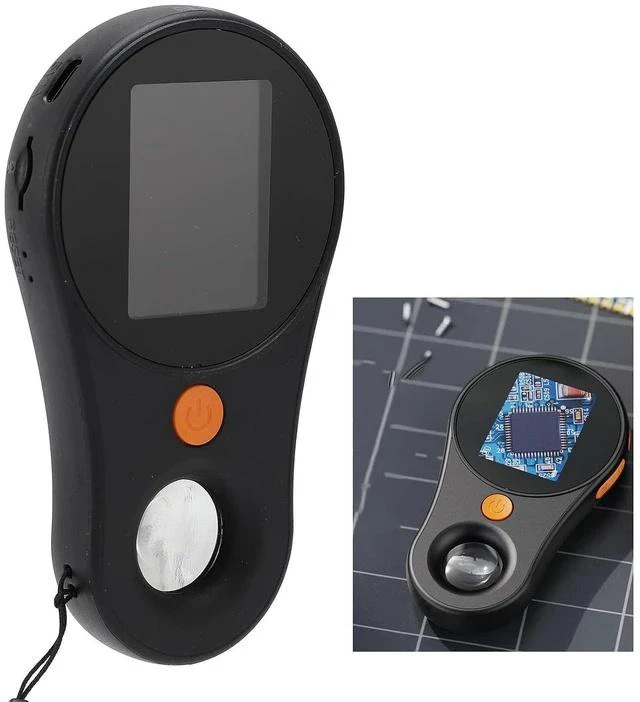 Main image of Macro Digital Microscope Portable, Hand Held Digital Magnifying Glass with 2.0 inch Color Screen,500x Magnification,Built - in 8LEDs,2MP, 400mAh Rechargeable Battery, (Black)