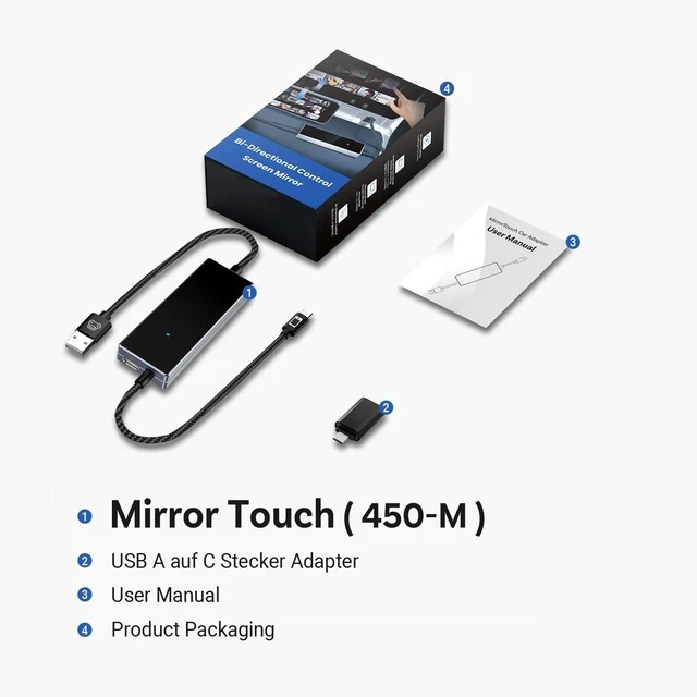 Alt view image 2 of 7 - Wireless CarPlay & Android Auto 2-in-1 Adapter Box with Phone DP Reverse Control, Car Connectivity Module WiFi Auto Connect Plug and Play Compatible with iPhone and Android for Factory Wired CarPlay V