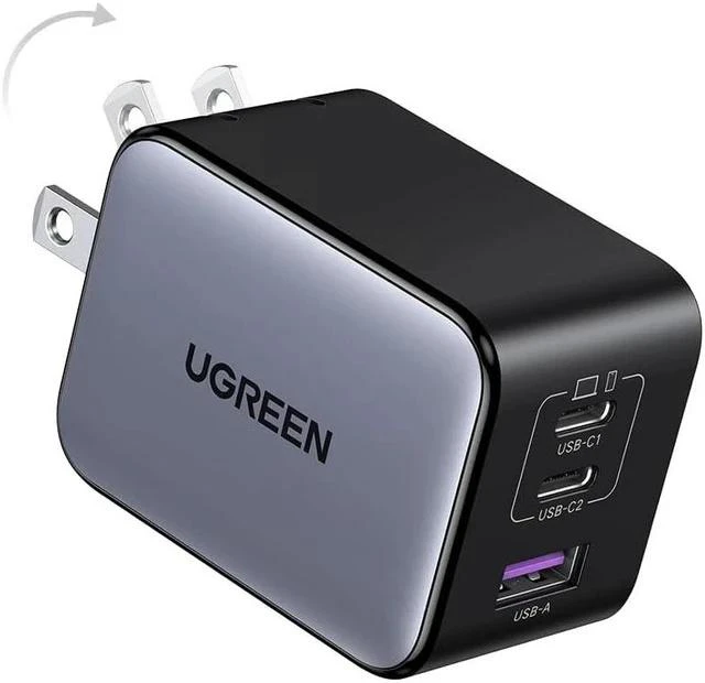 Main image of UGREEN 65W USB C Charger Nexode X Series, 3-Port PPS Ultra Compact Fast GaN Foldable Wall Charger for MacBook Pro/Air, iPhone 16/15, iPad Pro, Galaxy S24/S23, Pixel 8, Steam Deck