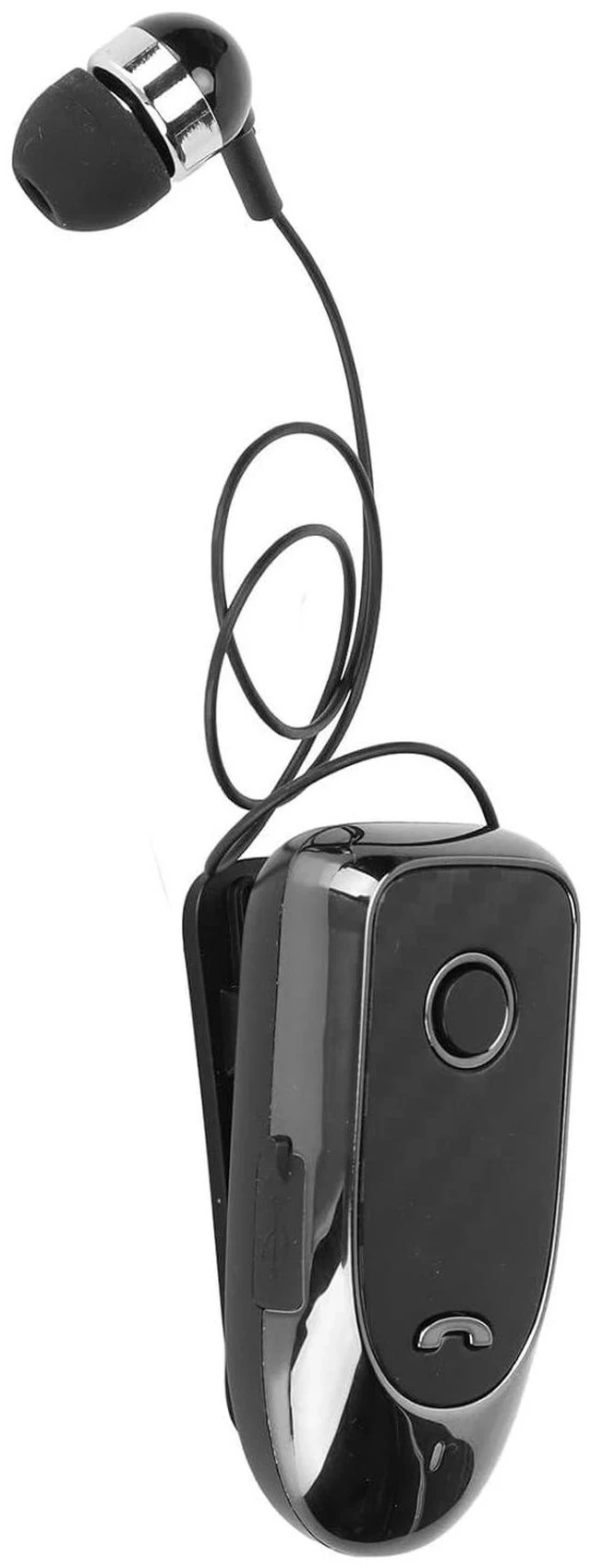 Alt view image 5 of 6 - Bluetooth Headset, Retractable Business Lavalier Earphone, Multifunction Vibrating Caller ID Clip Sports Earphones for Sports Workout Driving