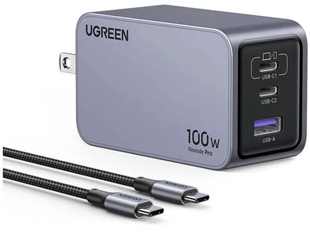 Main image of UGREEN Nexode Pro 100W 3-Port USB GaN Wall Charger