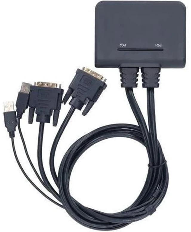 Main image of 070 HD Multimedia Interface KVM Switch Portable USB KVM Switch 2 Ports Wired HD Multimedia Interface KVM Switch for Home Entertainment Office USB KVM Switch (21UDB)