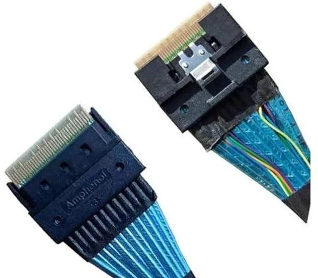 Alt view image 4 of 5 - 75CM 74Pin to Dual 68Pin Data Cable with Power, PCIe 8X to Dual Channel Conversion Cord