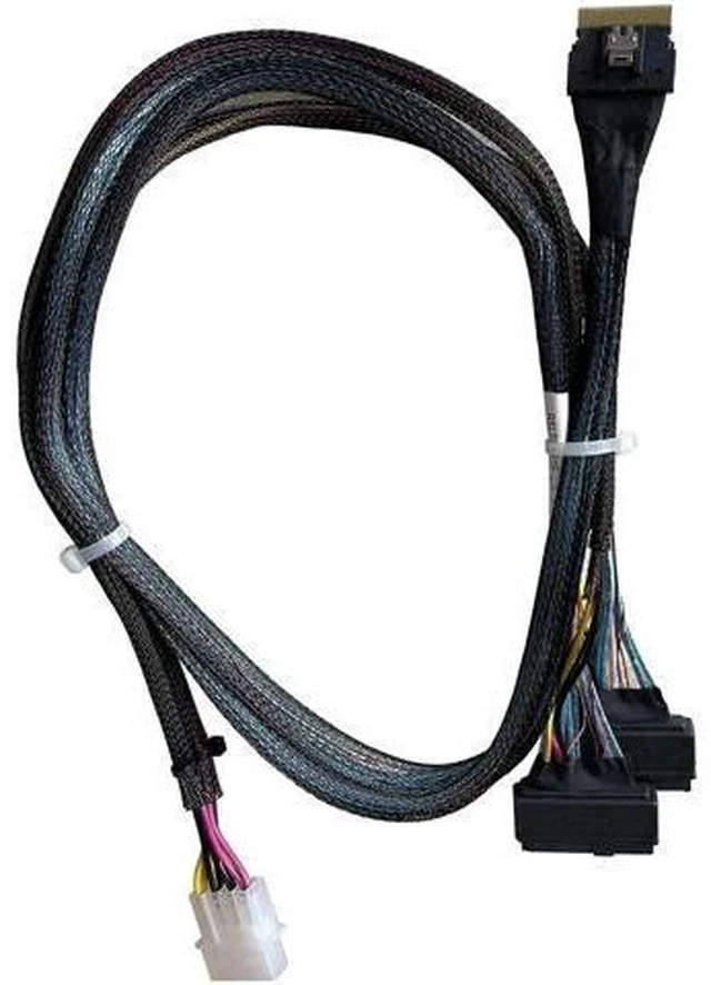 Alt view image 5 of 5 - 75CM 74Pin to Dual 68Pin Data Cable with Power, PCIe 8X to Dual Channel Conversion Cord