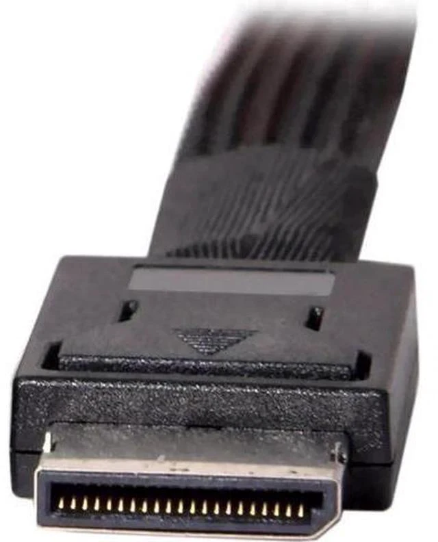 Alt view image 3 of 5 - 50cm OCuLink SFF-8611 Male to U.2 U.3 SFF-8639 Female NVMe SSD Cable with 15Pin SATA Power, PCIe 4.0 Internal Storage Cable for Motherboard 2.5 NVMe Drives