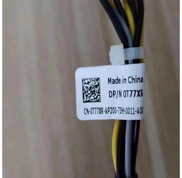 Alt view image 2 of 2 - 0T77XR / T77XR Backplane Power Cable, For Dell PowerEdge T620 T630 Server U.2 SSD Backplane PIB Power Cord