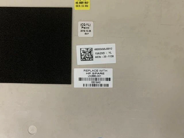 Alt view image 3 of 5 - Laptop Gold 14" LCD Screen Back Cover L52880-001 for Pavilion x360 14M-DH