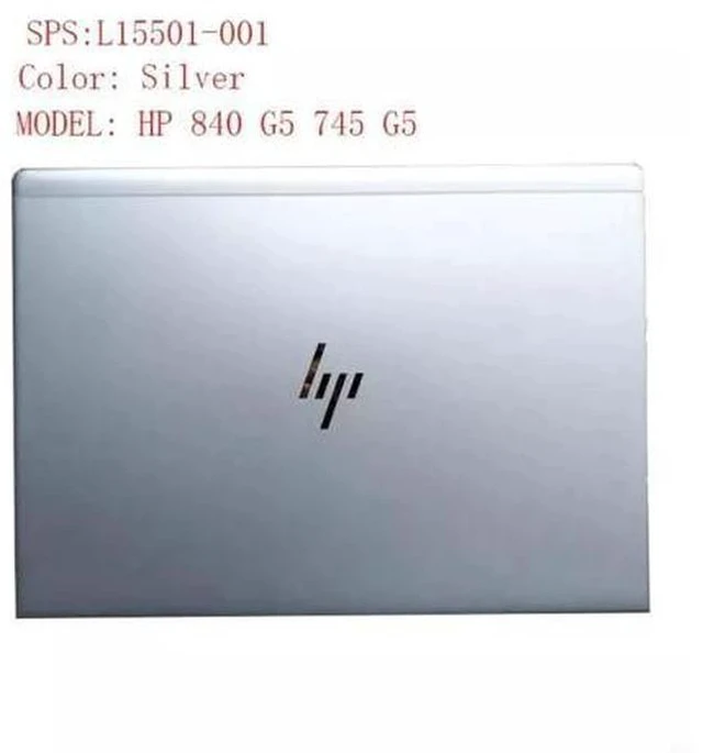 Main image of L15501-001 For Elitebook 745 G5 840 G5 LCD Back Cover Rear Lid Top Silver US