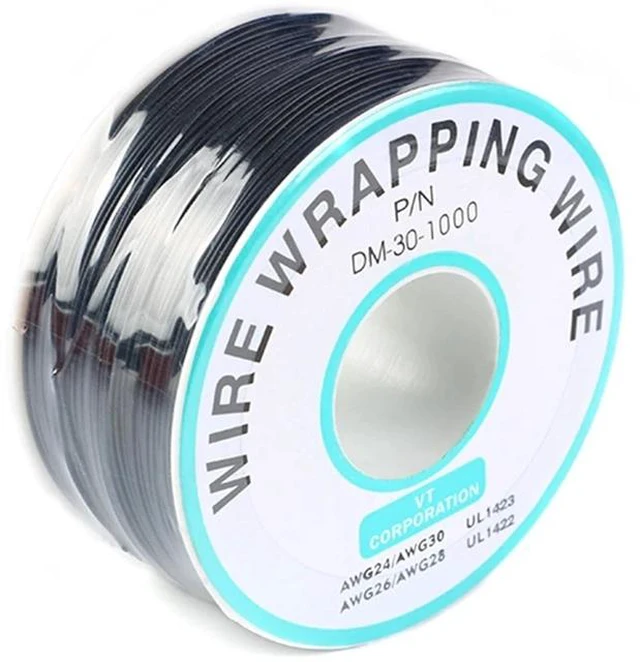 Main image of Black Electronic Wire DM-30-1000 - 30 AWG Single Core Tinned Copper Solid Cable, 250M, P/N PCB
