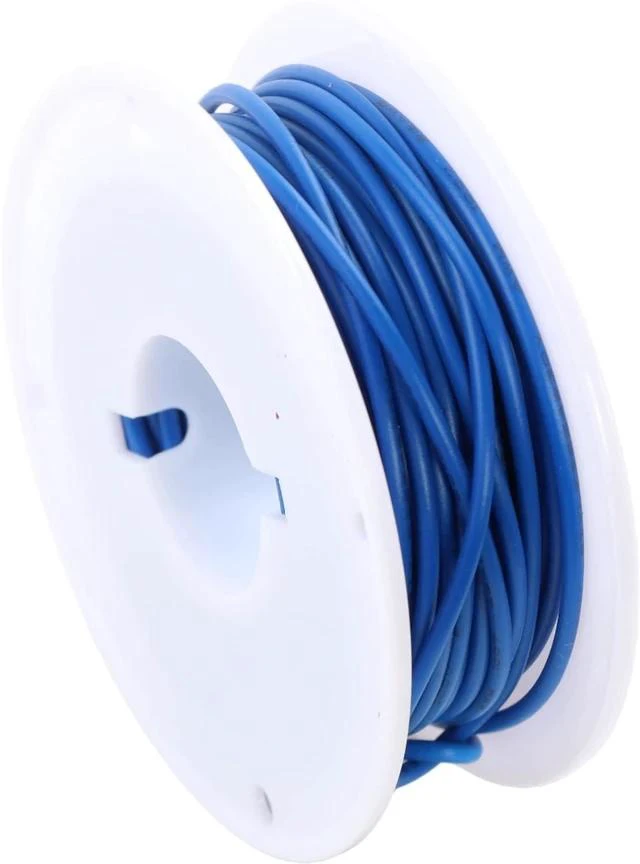 Main image of 24AWG PVC Wire 20m/66ft Blue, 1007 Tinned Copper Hookup Wire, 300V 80°C Electronic Cable for PCB Jumper, DIY, RC Projects