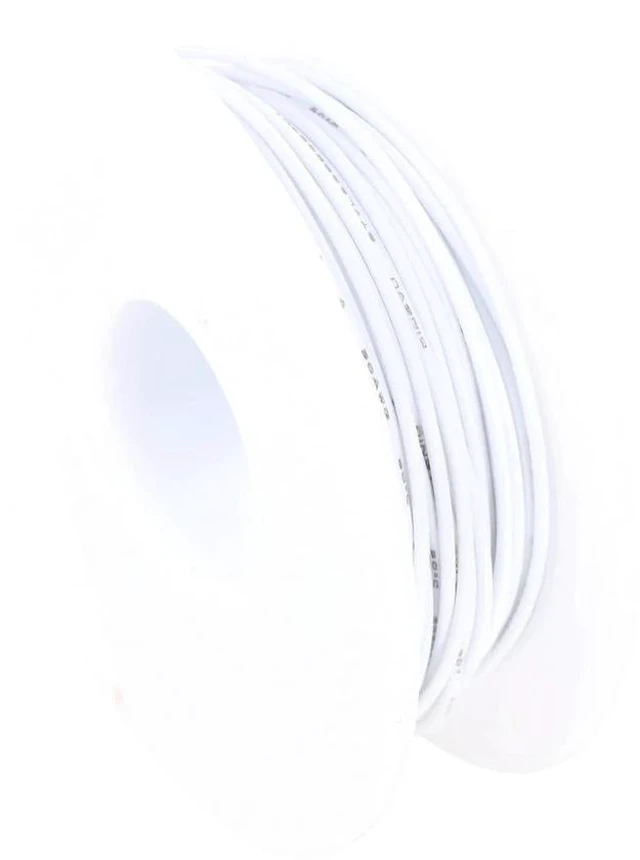 Main image of 30AWG PVC Wire 20m/66ft White, 1007 Tinned Copper Hookup Wire, 300V 80°C Electronic Cable for PCB Jumper, DIY, RC Projects