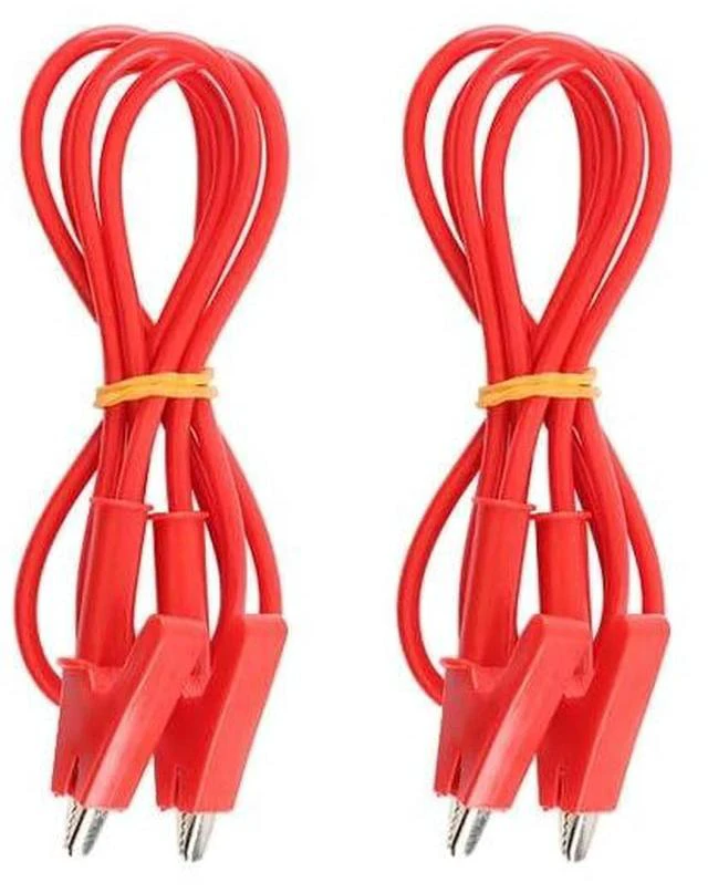 Main image of Alligator Clips Wires Test Leads, Dual Ended Crocodile Wire Jumper Cables Heavy Duty Wire for Electrical Testing,1m Red 1500V 10A 2PCS