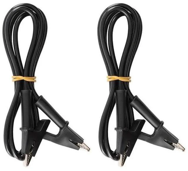Main image of Alligator Clips Wires Test Leads, Dual Ended Crocodile Wire Jumper Cables Heavy Duty Wire for Electrical Testing,1m Black 1500V 10A 2PCS